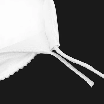 10Pcs Polidora/Buffer Kit de Lã Macia Bonnet Pad Branco:6 Polegadas