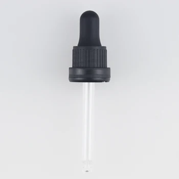 18mm 20mm preto branco tampa conta-gotas do óleo essencial de conta-gotas de soro frascos de 100ml 50ml 30ml 20ml 15ml 10ml 5ml 18-410 20/410