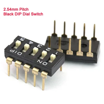 2.54 mm Pitch Black MERGULHO Interruptor do seletor Para Micro Vários Mudar Eletrônica 4 6 8 10 12 14 16 18 20 Pinos Disponível