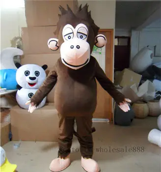 2019 Halloween Gorila Macaco Da Mascote Do Traje De Fantasia Vestido De Festa De Aniversário Para Adultos Interessante Personagem De Desenho Animado Engraçado Roupas De Presente