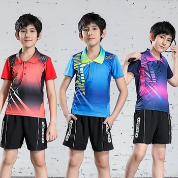 2022 de tênis de Crianças camisa de treino de fitness , filho de ténis de mesa camisa, meninos de badminton, tênis t-shirt,tênis meninas trajes de camisas