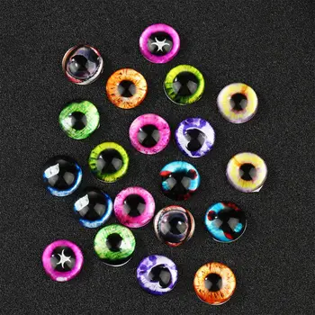 20pcs/10pairs Novo Engraçado Acessórios Dinossauro de Brinquedo de Vidro Bonecas de Olhos de Boneca de Olhos de Animais Olhos DIY Artesanato
