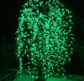 2M 1152 led LED à prova de chuva Artificial Salgueiro, Chorando Luz da Árvore de 110/220VAC Uso ao ar livre de fadas de decoração de jardim
