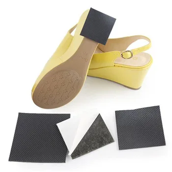 2Pcs Anti-Derrapante Sapatos de Sola Protetor de Almofada para as Mulheres de Salto Alto Sandália de Sola de Borracha Adesiva de Aderência do Solo Sapato Inferior Adesivo de Almofadas