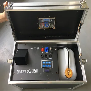2pcs/monte 1500w haze máquina de fumaça para a fase efeito de luz com o caso do vôo de controle remoto para equipamentos de dj
