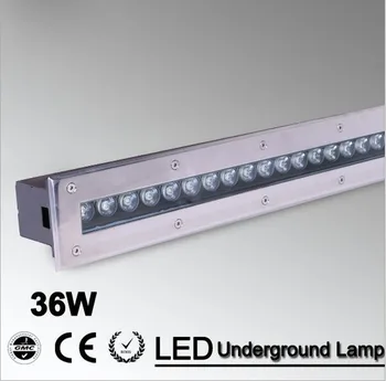 2pcs/monte 36w Warm White/RGB/Led Lâmpada de Assoalho de Alta Potência Etapa de Luz Led Iluminação de Solo CE IP68 Impermeável AC85-265V/12V