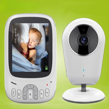 3.2 Polegadas De Vídeo Sem Fio Baby Monitor De Visão Nocturna Câmera De Segurança Babyphone Intercomunicador De Monitoramento De Temperatura Babá Nanny