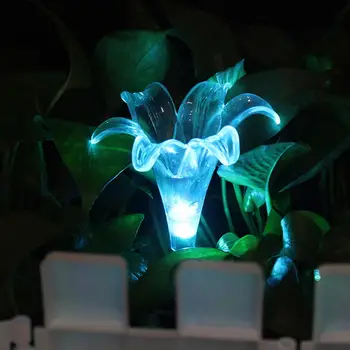3Pcs/Set de Metro de Lâmpadas de Luz Solar, Resistência ao gelo da Forma da Flor de Plástico Decorativa do DIODO emissor de Luz da Iluminação Exterior