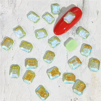 6*8 MM de Glitter, Strass Artesanato Aurora Para a Arte do Prego de Cristal de Areia Diy de Vidro Ponto Pedra Decoração de Unhas Gemas