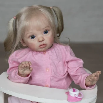 60CM Enorme Bebê Colecionáveis Renascer a Criança Adelaide Realistas Soft Touch 3D da Pele Visível Veias Arte Boneca