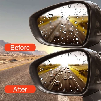 6pcs Espelho Retrovisor de Carro Película Protetora Anti-Nevoeiro Impermeável, à prova de chuva Etiqueta do Carro do Carro Eléctrico Janela o Filme Claro dos Auto Acessórios