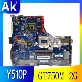 Akemy VIQY1 NM-A032 É Adequado Para a Lenovo Y510P Laptop placa-Mãe PGA947 HM87 GT750M 2G DDR3 100% de Trabalho de Teste Frete Grátis