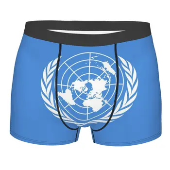 As Nações Unidas Bandeira De Nação Macho De Cueca Lados Dobro Impresso Suave Respirável, Máquina De Lavar Roupa Interior Para Homem Boxershorts Homens