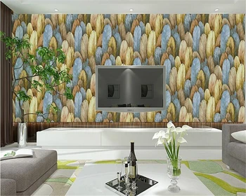 beibehang Sudeste Asiático estilo de personalidade de cores da moda pena de papel de parede Nórdicos minimalista PLANO de fundo 3d papel de parede behang