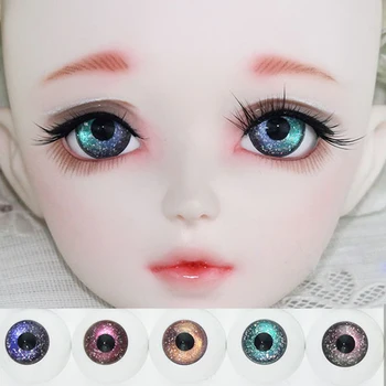BJD Boneca Céu Estrelado Olhos Cor do Gradiente de Boneca de Olhos 12 14 16 18 MM de Brinquedo Acessórios