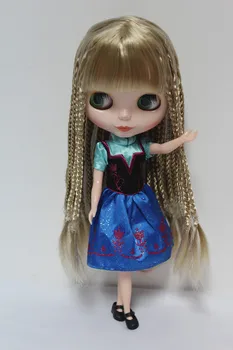 Blygirl Blyth boneca Nua boneco de 30cm ordinária corpo cinzento franja de cabelo bonecas para alterar a composição pode substituir o multi-articulação do corpo