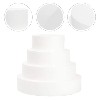 Bolo Fictício Dummies Styrofoamfake Rodadas Reutilizáveis Rodada De Casamento Stand Ferramenta Rotativa Diy Aniversário Praticar Decoração