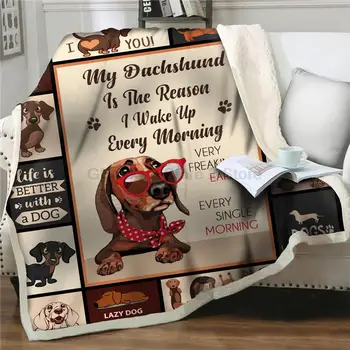 Breve Zu Meinem Haustier Hund Desenhos Animados Personalizados Werfen Decke Plüsch Weichen Flanell Bettwäsche Hause Werfen Sofá Decken Bettdec
