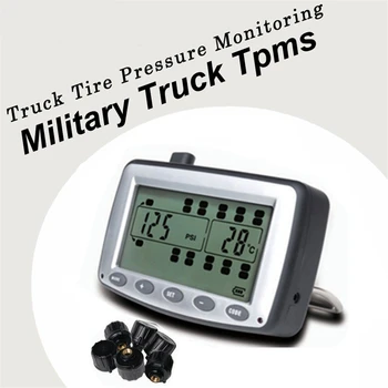 Caminhão militar Monitoramento de Pressão dos Pneus Sistema TPMS Sensores Externos Para o Caminhão de Reboque,estacionamento para RV,Ônibus,Miniatura de Carro de Passageiros