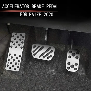 Carro de Alumínio Pedal do Acelerador Pedal de Freio Pedal de Decoração de Interiores para a Toyota o raize 2020