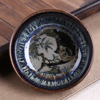 De cerâmica, copos construído fambe esmalte Kung Fu mestre de chá copo taça de cerâmica