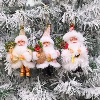 Decorações para Árvores de natal Papai Noel Boneca Pingente de Natal, Enfeites de Natal, Enfeites para Casa, ambiente de Trabalho Presente de Ano Novo