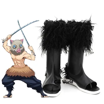 Demon Slayer: Kimetsu não Yaiba Hashibira Inosuke Anime Cosplay Sapatos Botas de Personalizar Sapatos