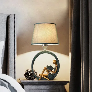 Estilo europeu quarto de cabeceira Europeu moderno-estilo criativo leitura de iluminação, a luz da noite do hotel estudo conduziu a lâmpada da tabela