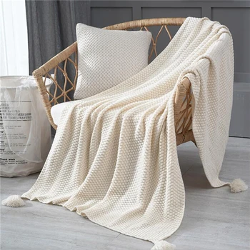 Estilo Nórdico Sofá Cobertor Cobertor Office Siesta Xale Cobertor De Malha De Lã Cobertor De Lazer Ar Condicionado Cobertor