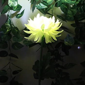 Exterior do Solar do Chrysanthemum o Jardim Decoração de Luzes Impermeáveis do DIODO emissor de luz Posta Solar da Jarda do Caminho Decorativos Gramado da Paisagem da Lâmpada
