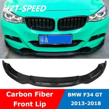 F34 de Fibra de Carbono, o Carro pára-choque Dianteiro Lábio Difusor e Spoiler Para BMW Série 3 F34 GT M Sport 2013 - 2018
