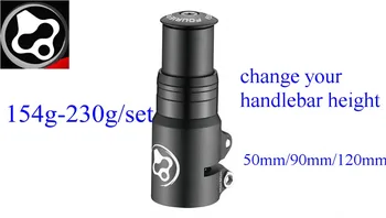 FOURIERS Moto-Tronco 28.6 mm garfo Adaptador de extensão do Riser 50 mm 90 mm 120 mm Para 1-1/8