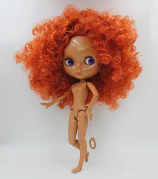 Frete grátis grande desconto RBL-667J DIY Nude Blyth boneca de presente de aniversário para menina 4color grande olho de boneca com o Cabelo bonito brinquedo bonito