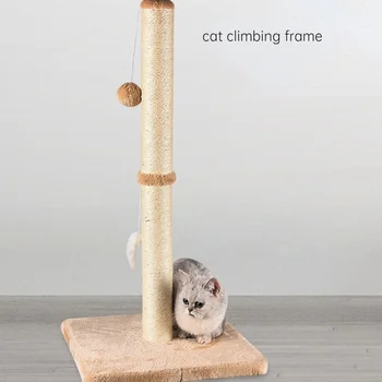 Gato Coçar Quadro de Escada Gato Casa da Árvore com borne de risco de Sisal Moagem Garra Vertical Médio Pequeno animal de Estimação ClimbingToy
