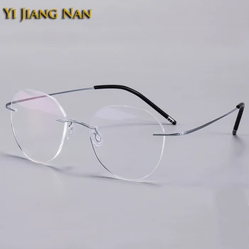 Homens Ultraleve de 2 g de Titânio Óptico de Óculos de grau Armação de Mujer Gafas Oculos Óculos de Mulheres Progressistas Espetáculo Óculos