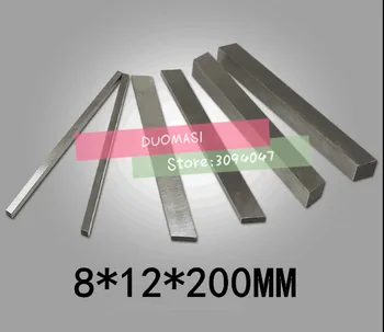 HRC60 8*12*de 200mm de Alta velocidade de aço Afiada de aço de TARUGOS de AÇO de lâmina Plana HSS ferramenta para Torneamento DIY-faca de material, ferramentas de Torno