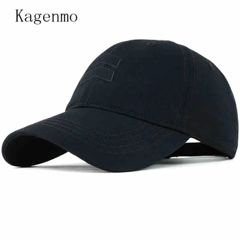 Kagenmo lavado algodão homens de boné de beisebol equipado boné snapback chapéu para as mulheres gorras casual casquette bordado carta retro pac