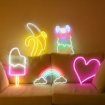 Led Criativo Luz de Néon Amor que modela a Lâmpada Sala de estar, Quarto, Pendurado na Parede Decoração de Festa do Feriado de Iluminação USB Luz da Noite