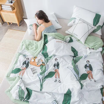 Legal Colcha de Verão Lavável Dormitório Estudantil Ar-condicionado, Colcha de Solteiro cama de Colcha de retalhos