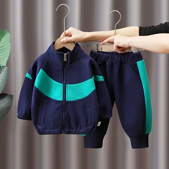 Meninos' Roupa de Duas peças de Conjunto De 2023 Primavera Novas Roupas para Crianças de Criança de Terno Casual coreano Tendência Sportswear Roupas de Crianças
