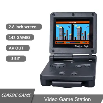 Mini Consola De Jogos Portátil, Com 142 Jogos De 2,8 Polegadas Retro Clássico Consoles Portáteis De Jogos De Vídeo Consola Portatil Para Crianças