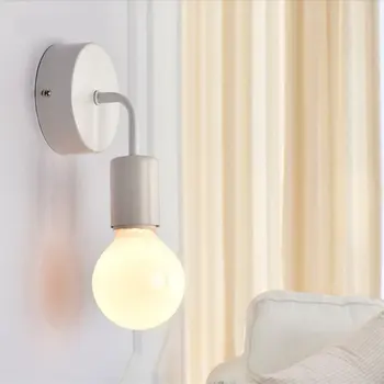 Moderno e minimalista Nórdicos lâmpada de parede da personalidade criativa de ferro forjado E27 da luz para o corredor de cabeceira casa de banho no corredor da escada