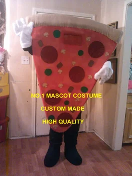 Novo de fábrica Personalizada Pizza da Mascote do Traje Adulto Fast Food Tema do Carnaval de Halloween Natal Alimentos Mascotte Vestido de Fantasia, KITS de 1815