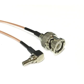 Novo Modem sem Fio de Arame BNC Macho Plug Interruptor CRC9 Ângulo Direito Conector RG178 Cabo de 15 cm 6
