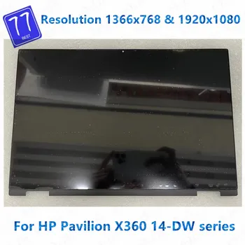 Original de 14 POLEGADAS LCD Vidro da Tela de Toque substituição do conjunto do Digitador Para HP Pavilion X360 14-DW 14m-dw portátil da série