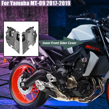 Para a Yamaha MT09 MT MT 09-09 2017 2018 2019 2020 Acessórios Motocicleta Preta Uppper Frente Interna Sider o Suporte da Tampa Carenagem