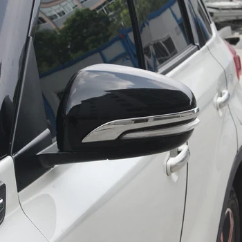 Para Suzuki s-cross SX4 2014-2018 Carro do corpo de ABS cromado volta de visão traseira Retrovisor Espelho do Lado da Tampa varas moldura lâmpada capa 2pcs