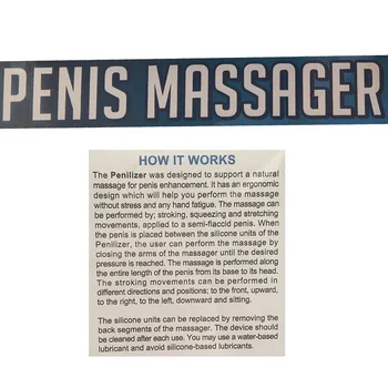 Pênis Massager o Penilizer de Alargamento de Pênis Pênis Extensor de Pénis Maca de Silicone Exercício Clipe de Adultos, brinquedos do Sexo para homens