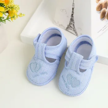 Recém-Nascido Bebê Menina Menino Sapatos De Sola Macia Berço Sapatos De Lona De Sapatilha Sapatos De Sapatos De Bebê Criança Calçados Infantil Pano De Sapatos Zapatos M0361