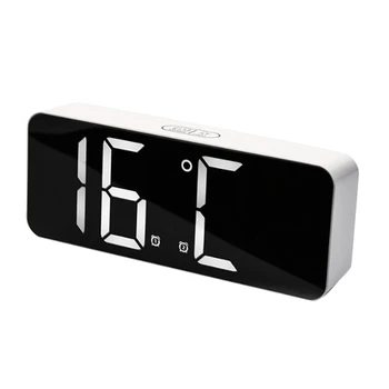 Relógio Despertador Digital (Alimentado por Bateria) Relógio de Mesa Sonolento Noite o Modo de 12/24 Horas Eletrônico LED Relógio